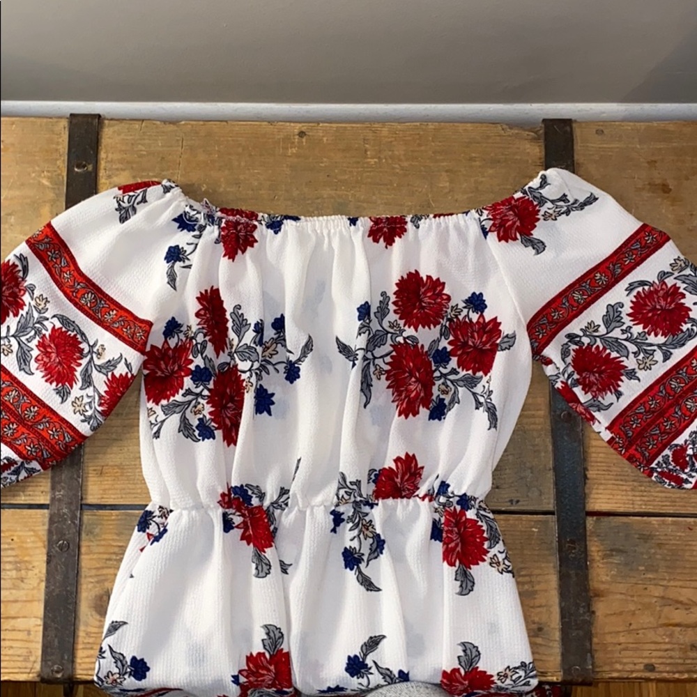 Small floral off the shoulder sundress